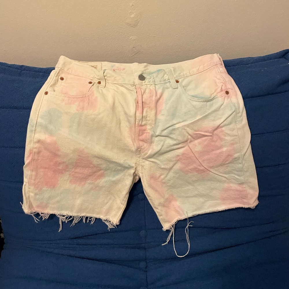 Levis Pride Tie Dye Jorys Jean Shorts Mens 33